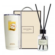 시즈넬 선물세트 카카오 춘식이 빨대 텀블러+디퓨저 100ml 플레인
