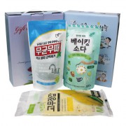 무균무때 베이킹소다 면코팅고무장갑 3종