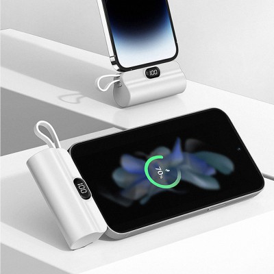뉴에이커 LED 듀얼 미니 보조배터리 5,000mAh SM-ST-L55