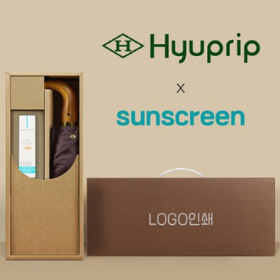 협립 3단60 곡자 슈퍼 엔티크 초고밀도 완전자동 우양산 +선크림1P-세트