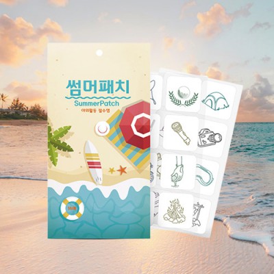 여름 야외 활동 옷에 붙이는 썸머패치 16매
