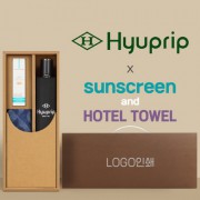 협립 3단 10K 고밀도 슈퍼 완전자동우산 +선크림+스포츠타월-세트