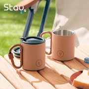 스테이24 캠핑전용 핑핑 스텐 머그컵 220ml