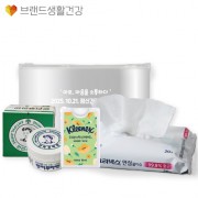 브생건353호 3종세트(크리넥스 안심 손소독 스프레이+안심 물티슈+안티푸라민 연고)