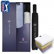 PGA 2단완전자동 암막 우양산+180g 모달 면사타올 세트