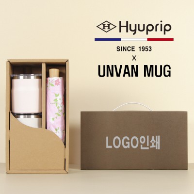 협립3단미니플라워즈수동우양산+어반스텐머그컵2P-세트